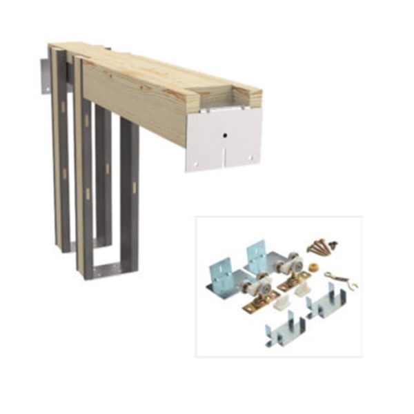 PK124896BB Pocket Door Frame Kit Orca Hardware